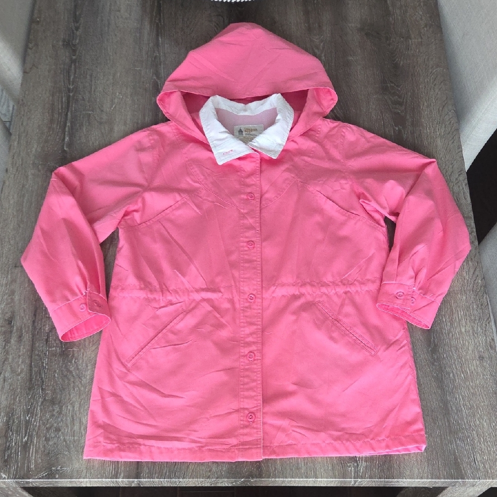 Vintage London Fog All Weather Jacket With Removable Hood Rainjacket Coat